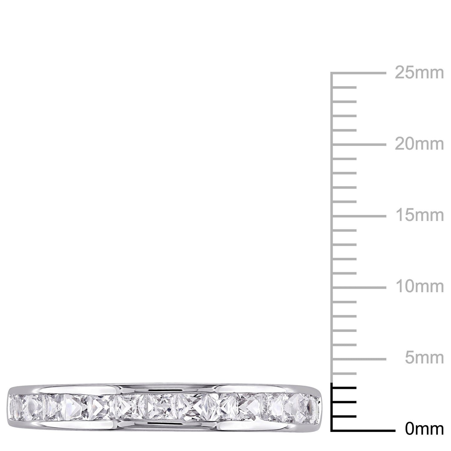 Women'S Created Sapphire Sterling Silver Ring