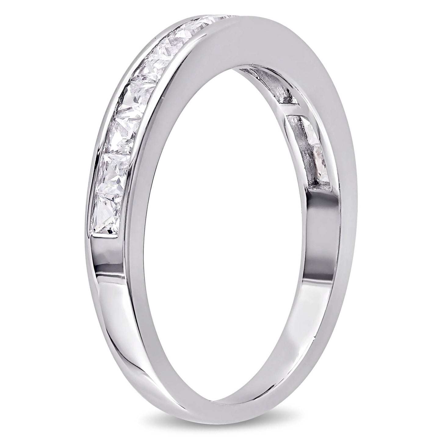 Women'S Created Sapphire Sterling Silver Ring